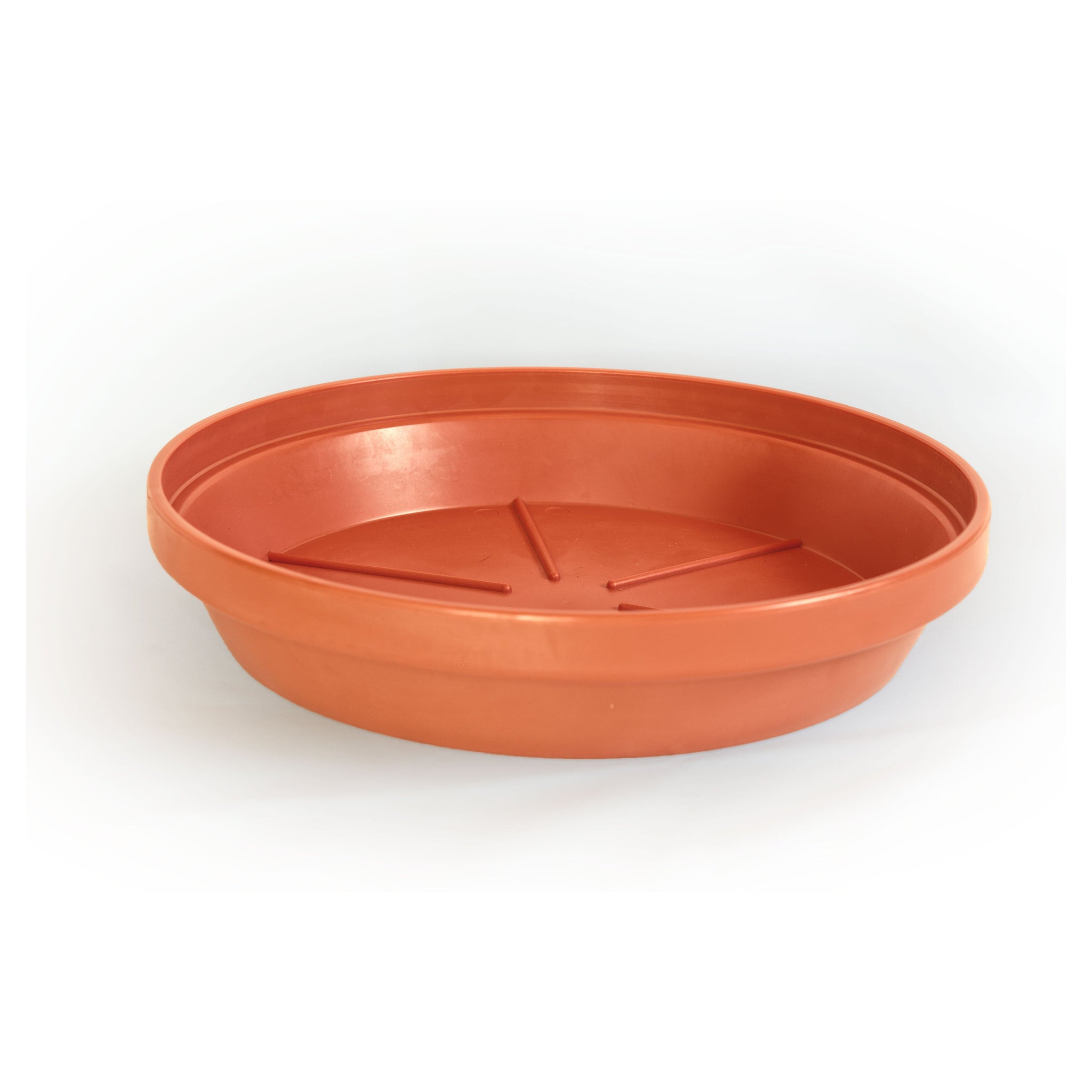 12 in plant saucer Rhino 12" Terra Cotta Plastic Plant Saucer – Rhino Saucers by Keco